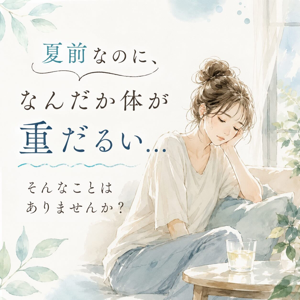 なんとなく体が重い、疲れが抜けない…