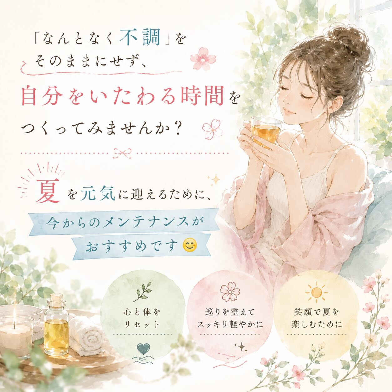なんとなく体が重い、疲れが抜けない…
